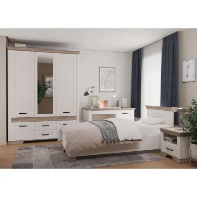 Н.м. "MARSELLE" шкаф SZF5D2S, к.Ясень снежный+Дуб сонома темный/ф.Ясень снежный_3