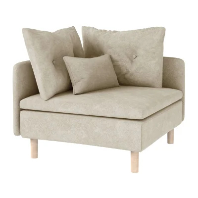 Модуль кресло угловое Линту Prince Camel, песочный фотография