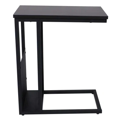 Стол журнальный FOXY, темный дуб/черный, 500*300*600_2