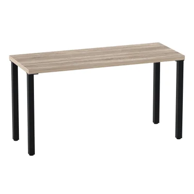 Стол письменный Ингар 2/ТТ, 140x75x55, дуб беленый/черный. фотография