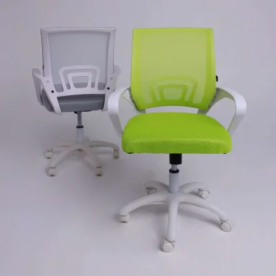 Кресло поворотное RICCI NEW, WHITE (салатовый)_13