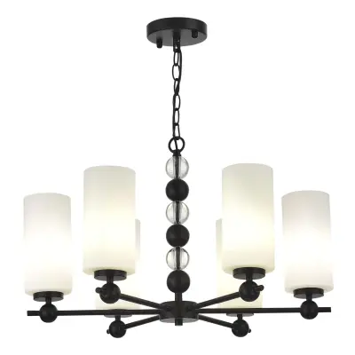 Светильник подвесной ST-Luce черный/белый E27 6*40W AURORA фотография