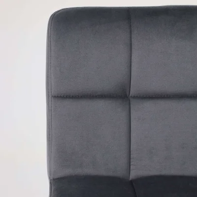 Стул барный LOGOS, (темно-серый велюр HCJ-40/черный)_6