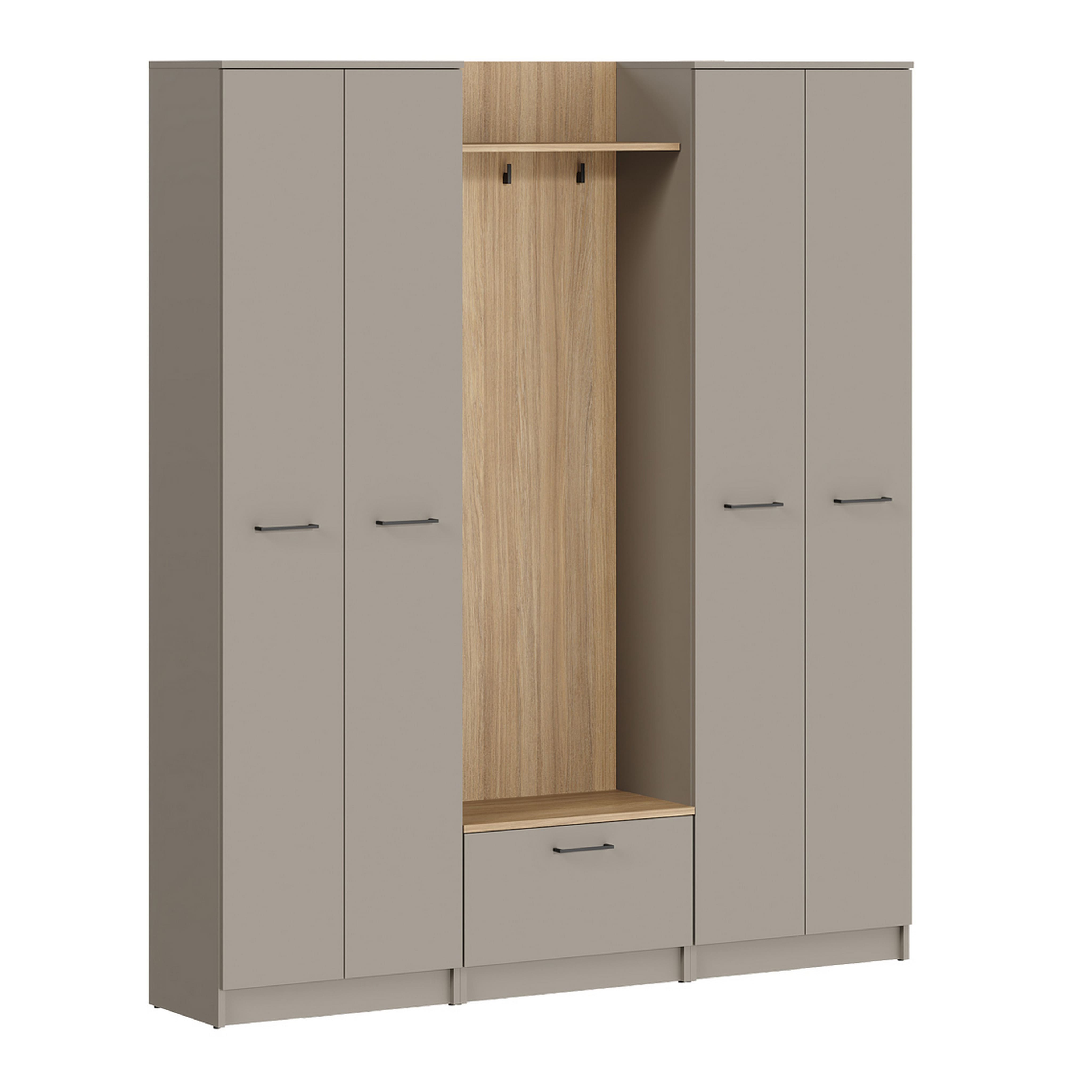 Н.м. "ADA" шкаф SZF4D1K/360, к.Глиняный серый/ф.Дуб урбан янтарный+Глиняный серый_preview_2