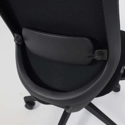 Кресло поворотное FENIX, черная сетка + ткань/черный полиамид_13