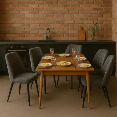 Стул LEONARD M, b22 GREY LUX\черный_2