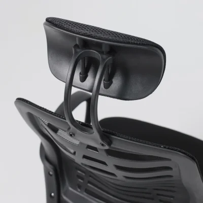 Кресло рабочее CONSUL NEW, ткань/сетка, черный (с подголовником)_19