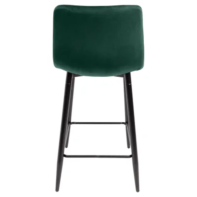 Стул барный MIA, зеленый велюр HLR57/черный_4