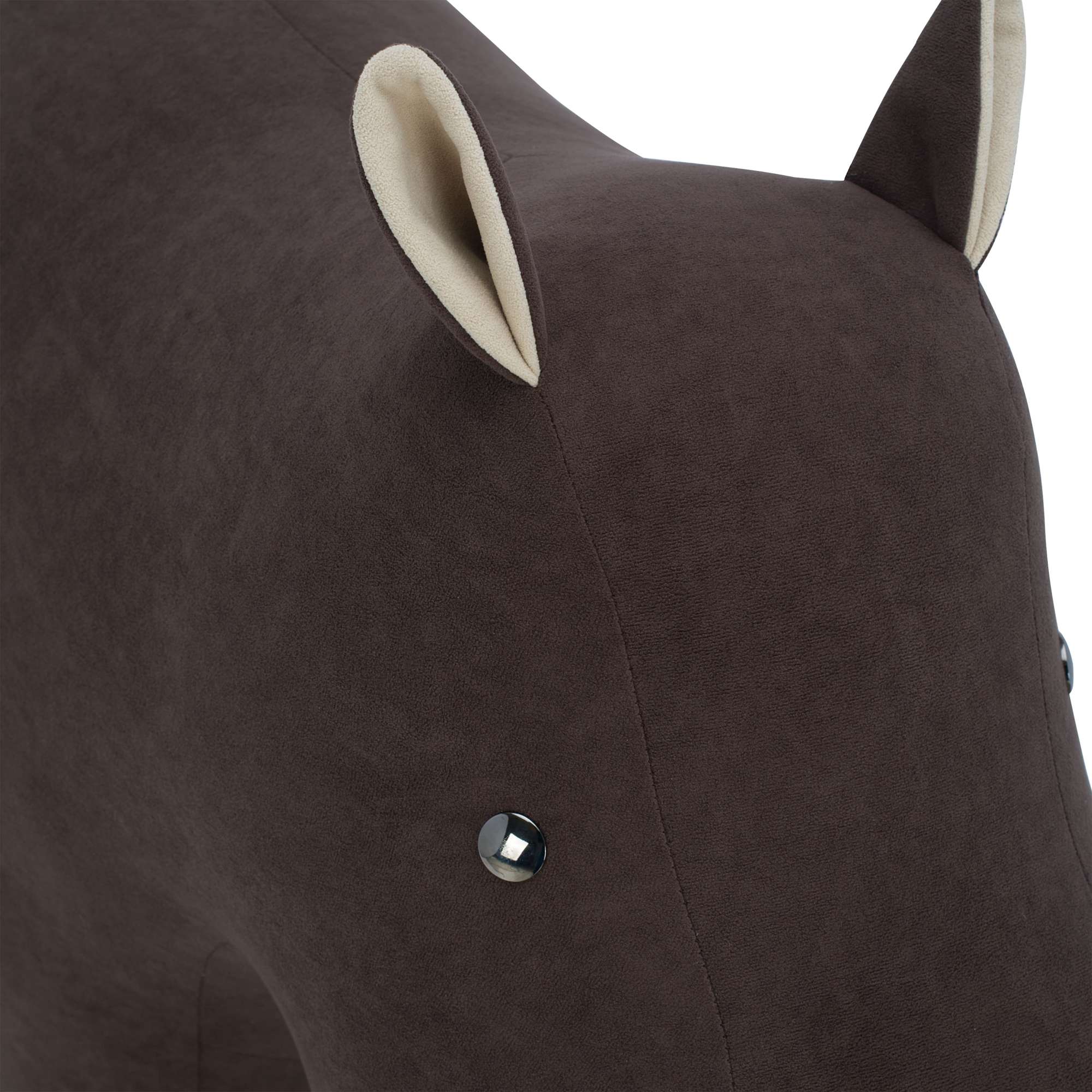 Пуф Leset Hippo, 400*900*650, велюр Omega 22 коричневый / Omega 2 бежевый_preview_5