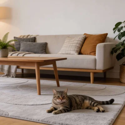 Ковер HOMELY RD 13, светло-серый 80*150см_2