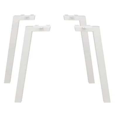 Опора меб. прямоугольная 60*40 h710 наклонная, белый AKS (1 компл. = 4 шт.) фотография