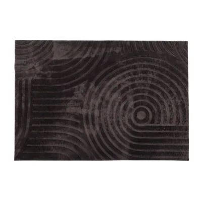 Ковер GEOMETRY FAUX FUR, геометрия, темно-серый 200*300см фотография