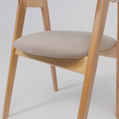 Кресло ЛОНДОН, песочный микровелюр D Simple 05/светлый бук_19