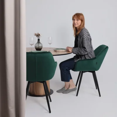 Стол AV 1317, HPL+МДФ, нераздвижной 1200 Дуб Вотан/черный_2