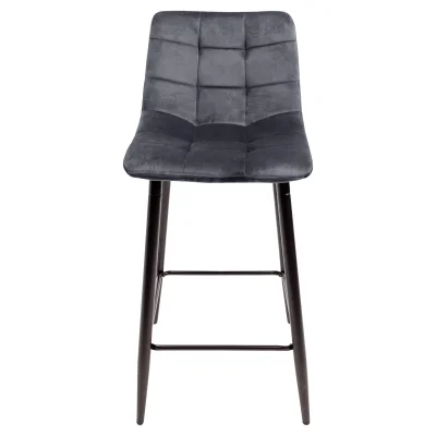 Стул барный MIA, темно-серый велюр HLR21/черный_2