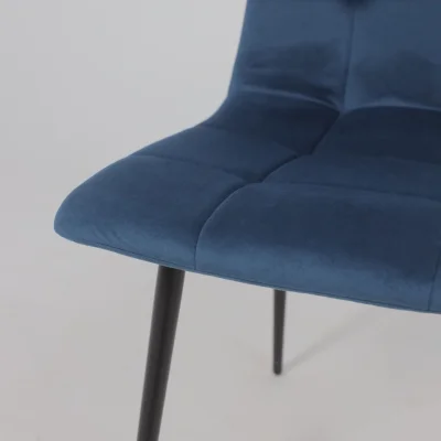 Стул AV 406-N, синий бархат Confetti deep ocean/черный_16