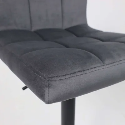 Стул барный LOGOS, (темно-серый велюр HCJ-40/черный)_5