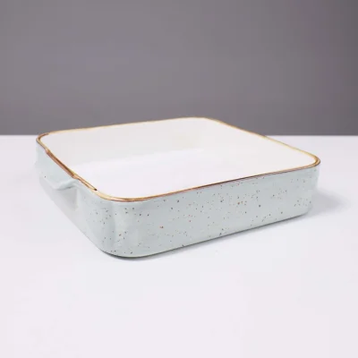 Форма для запекания квадратная VITAL, фарфор, мятный, 23*20,3*5см фотография
