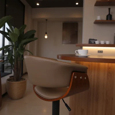 Стул барный ROSSI, экокожа, шоколадный C-5/черный_8