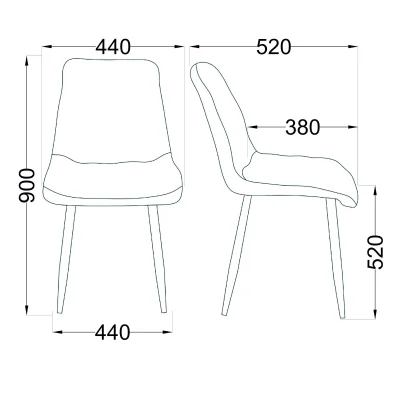 Стул ФИН Белый/Белый, экокожа_2