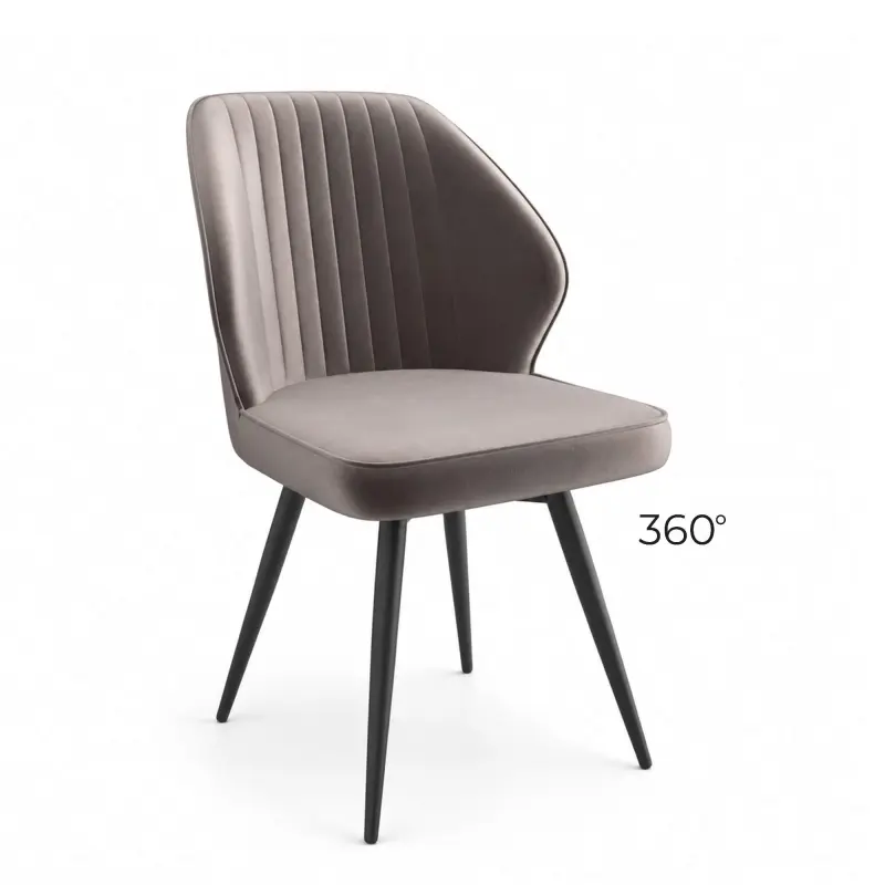 Стул MICHAEL-R1 360, d05 CAPPUCCINO LUX\черный фотография