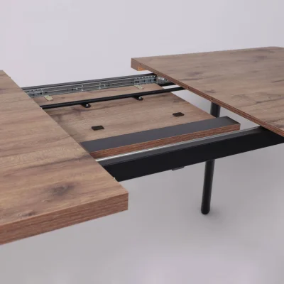 Стол LEON LUX RADIAL-180, раздвижной 180(240)х95, Дуб Веллингтон/Чёрный_13