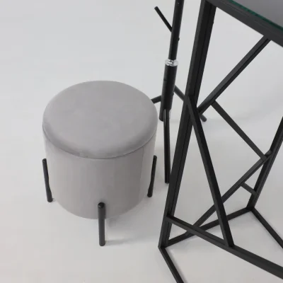 Стул-пуф BOOT, серый велюр MY 180G-60/черный_12