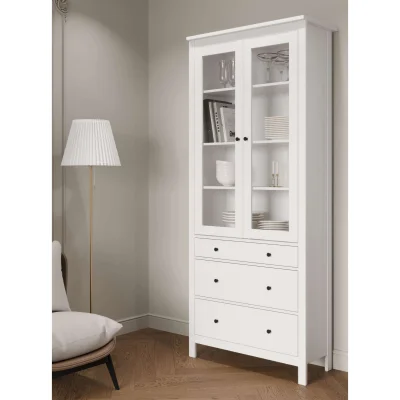 Шкаф с витриной САГА 90 МОРУ, белый (2.08.16.250.1 RU)_8