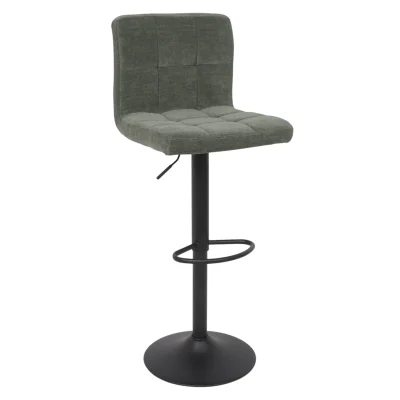 Стул барный LOGOS, темно-зеленый шенилл Ote Canna 352/черный фотография