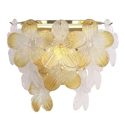 Светильник настенный ST-Luce золотистый/Прозрачный, янтарный E14 2*60W TENDER фотография