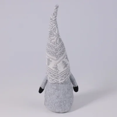 Интерьерное украшение "Гном с орнаментом", 40см, серый (RY-123)_7