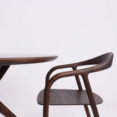 Стол ОКСФОРД, d1100*760, дуб натуральный/покрытие рич_9