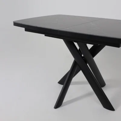 Стол LEONEL-130, раздвижной 130(165)х85, STONE BLACK ST CER/Черный_13