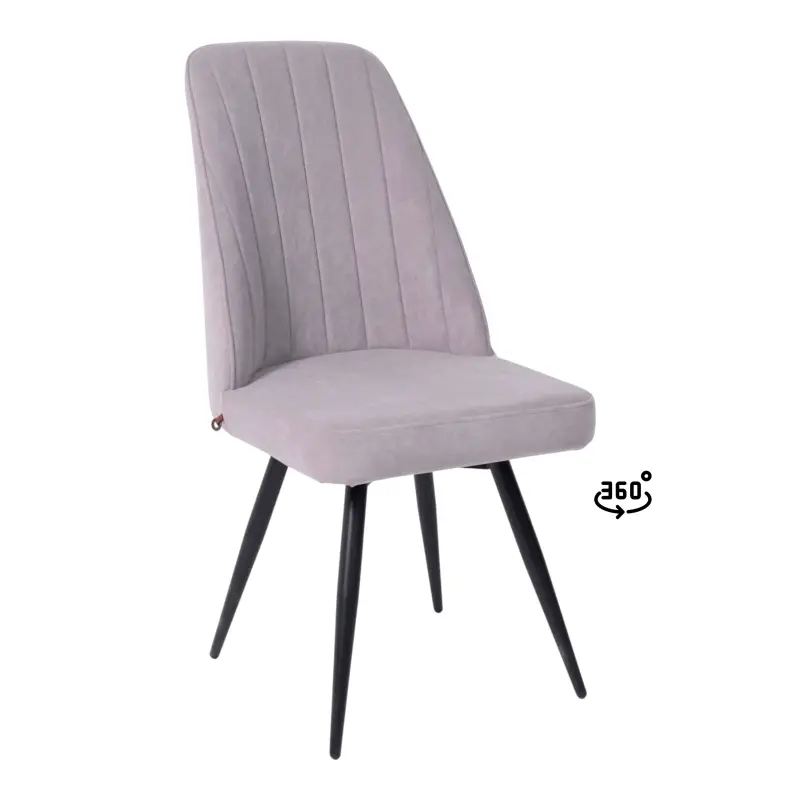 Стул LEONARD M-R1 360, b22 GREY LUX\черный фотография