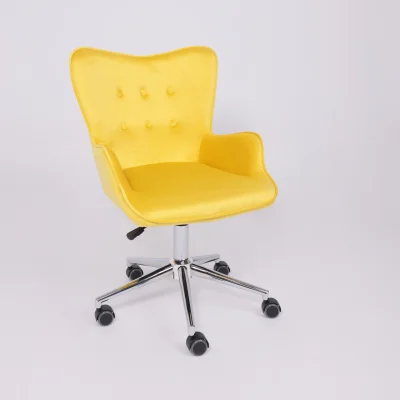 Кресло поворотное BELLA, велюр/желтый_12