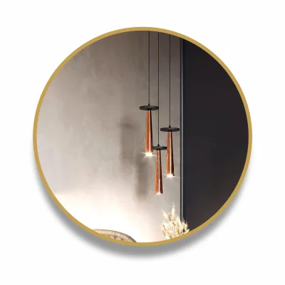 Зеркало с шлифованной кромкой и УФ-печатью (золото), D700, Д-084 фотография