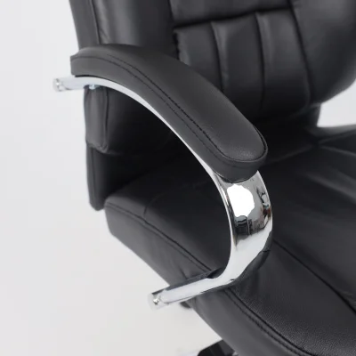 Кресло поворотное KING A, мультиблок, натуральная кожа, черный_10