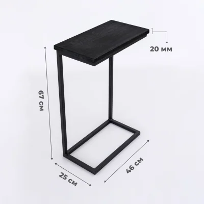 Стол журнальный GOOSE BD, дуб черный/черный_3