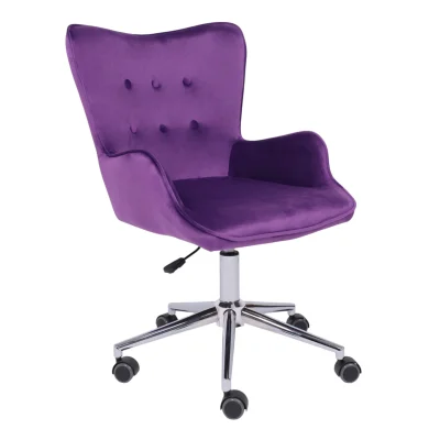 Кресло поворотное BELLA, велюр/фиолетовый фотография
