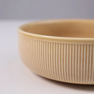 Боул-миска STRIA, фарфор, пшеничный, d16,5*5,5см_7