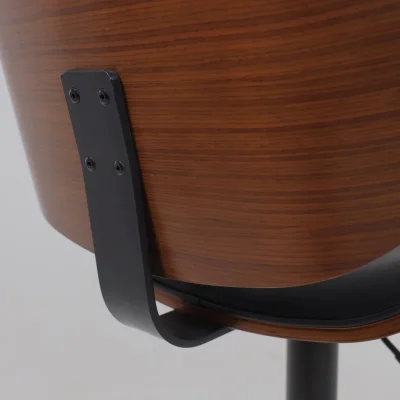 Кресло барное ROCKER, экокожа, черный/черный_16