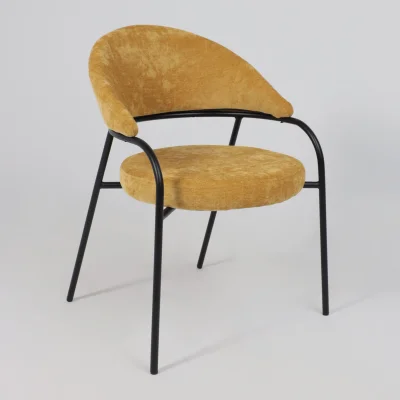 Кресло AV 350, горчичный шенилл Римини 08/черный_6