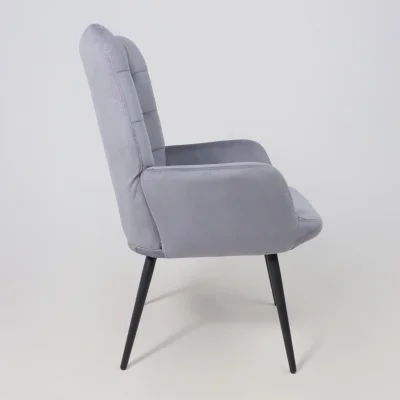 Кресло ODA, серый велюр HCJ-40/черный_8