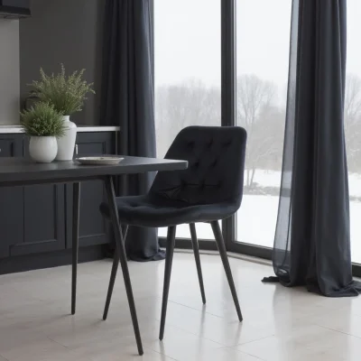 Стул AV 435, черный бархат H-75/черный_3