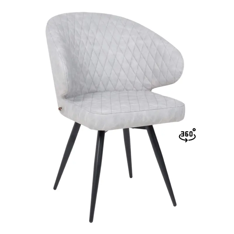Стул ROB-R1 360, k08 Графит замша LUX\черный фотография