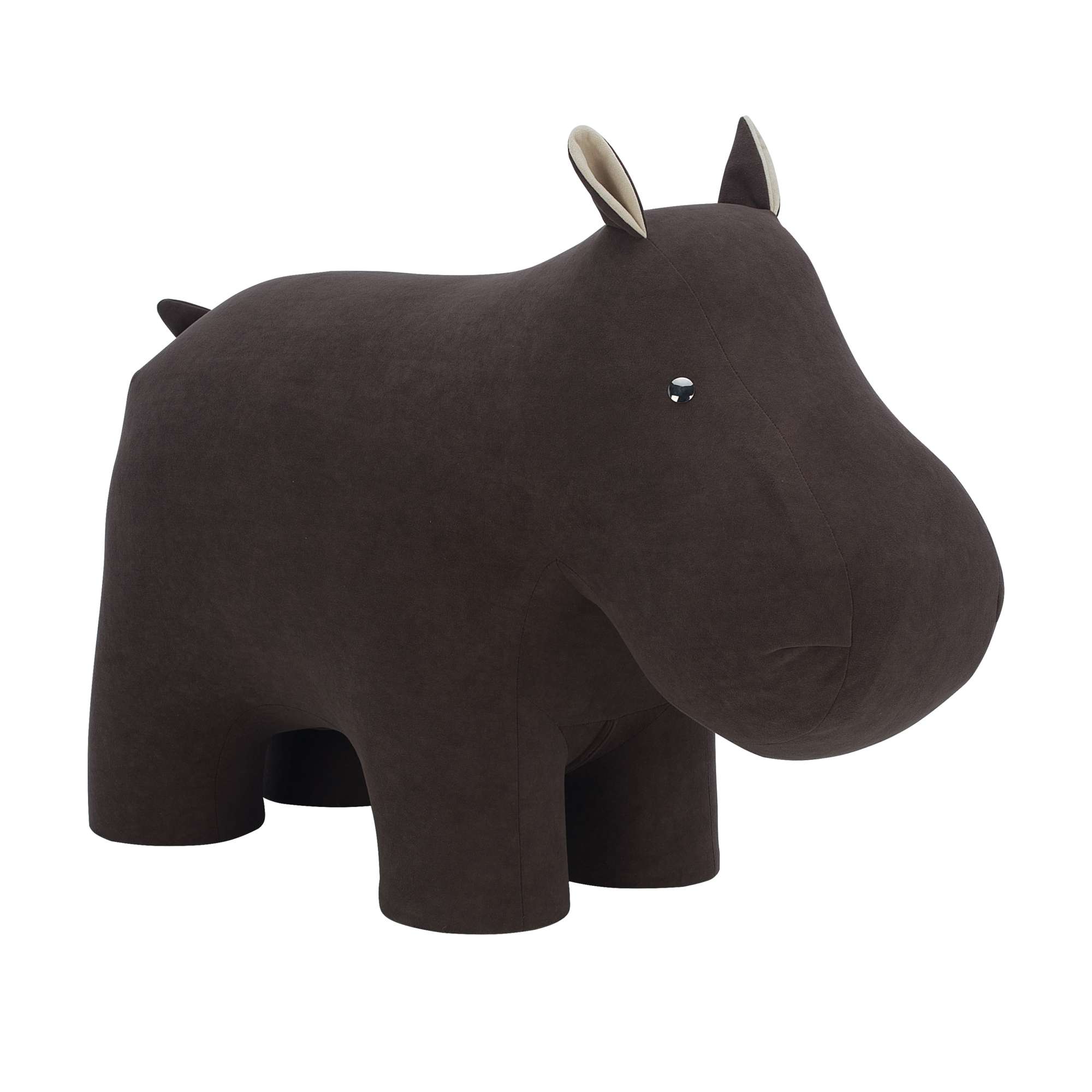 Пуф Leset Hippo, 400*900*650, велюр Omega 22 коричневый / Omega 2 бежевый фотография