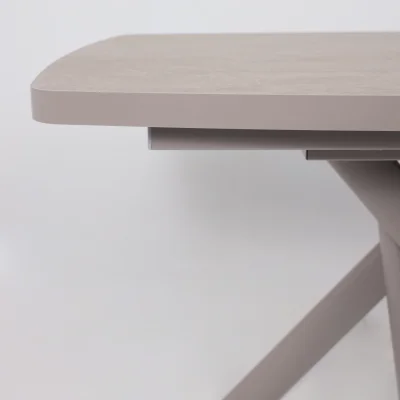 Стол LEONEL-130, раздвижной 130(165)х85, Бежевый камень-HPL/Капучино_12