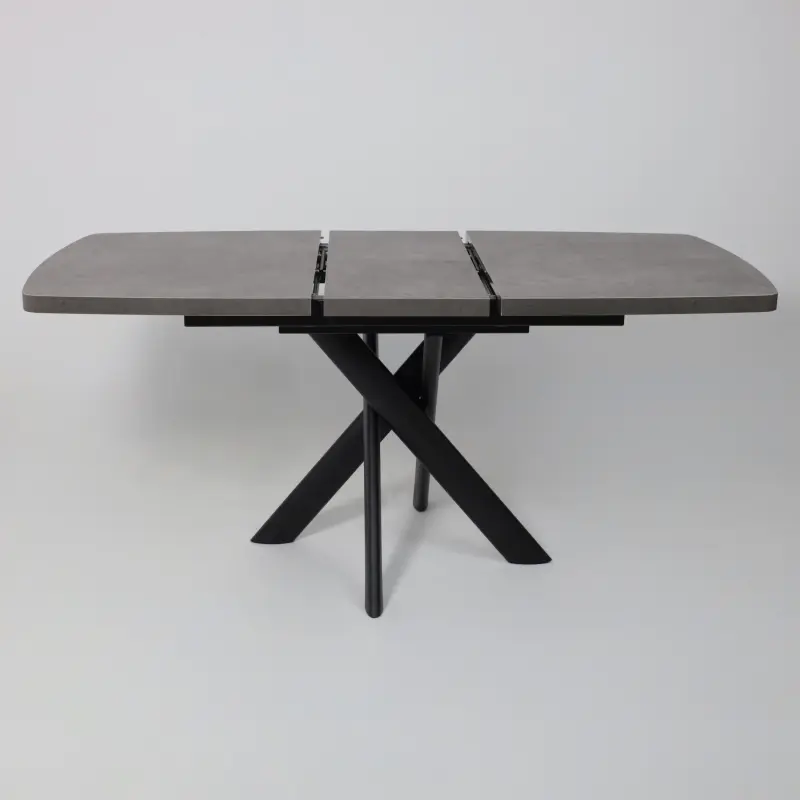 Стол LEONEL-130, раздвижной 130(165)х85, Дымчатая керамика/Черный_preview_21