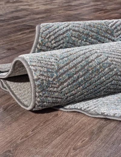 Ковер SERENITY D768 - GRAY - Овал 0.8 на 1.4_3