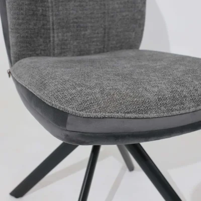 Стул SMART-R 360, g22 GRAPHITE шенилл LUX - d10 HEMATITE LUX\черный_9